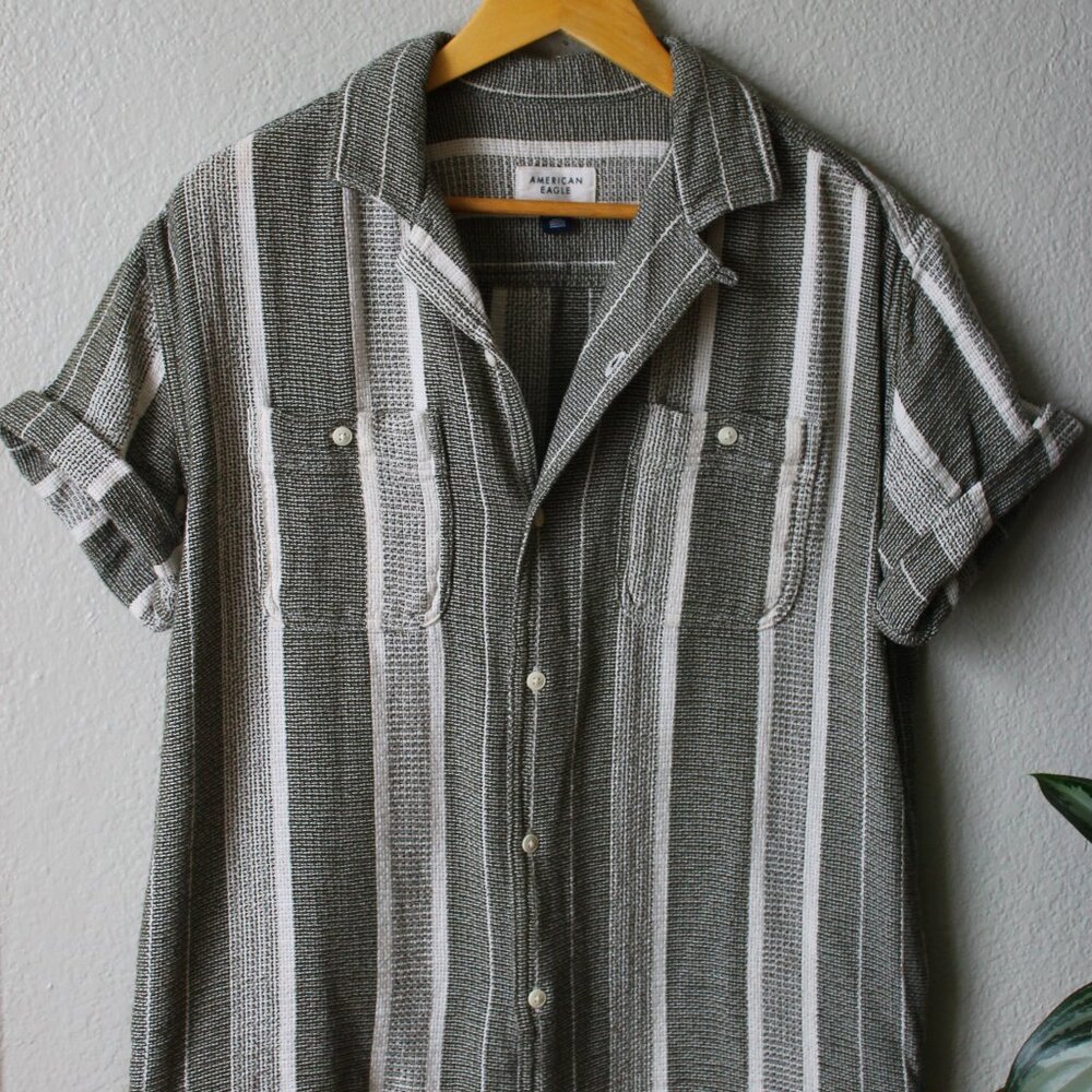 Short Sleeve Button Up- AE